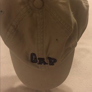 GAP Khaki Embroidered Lettering Logo Cap Sz S/M